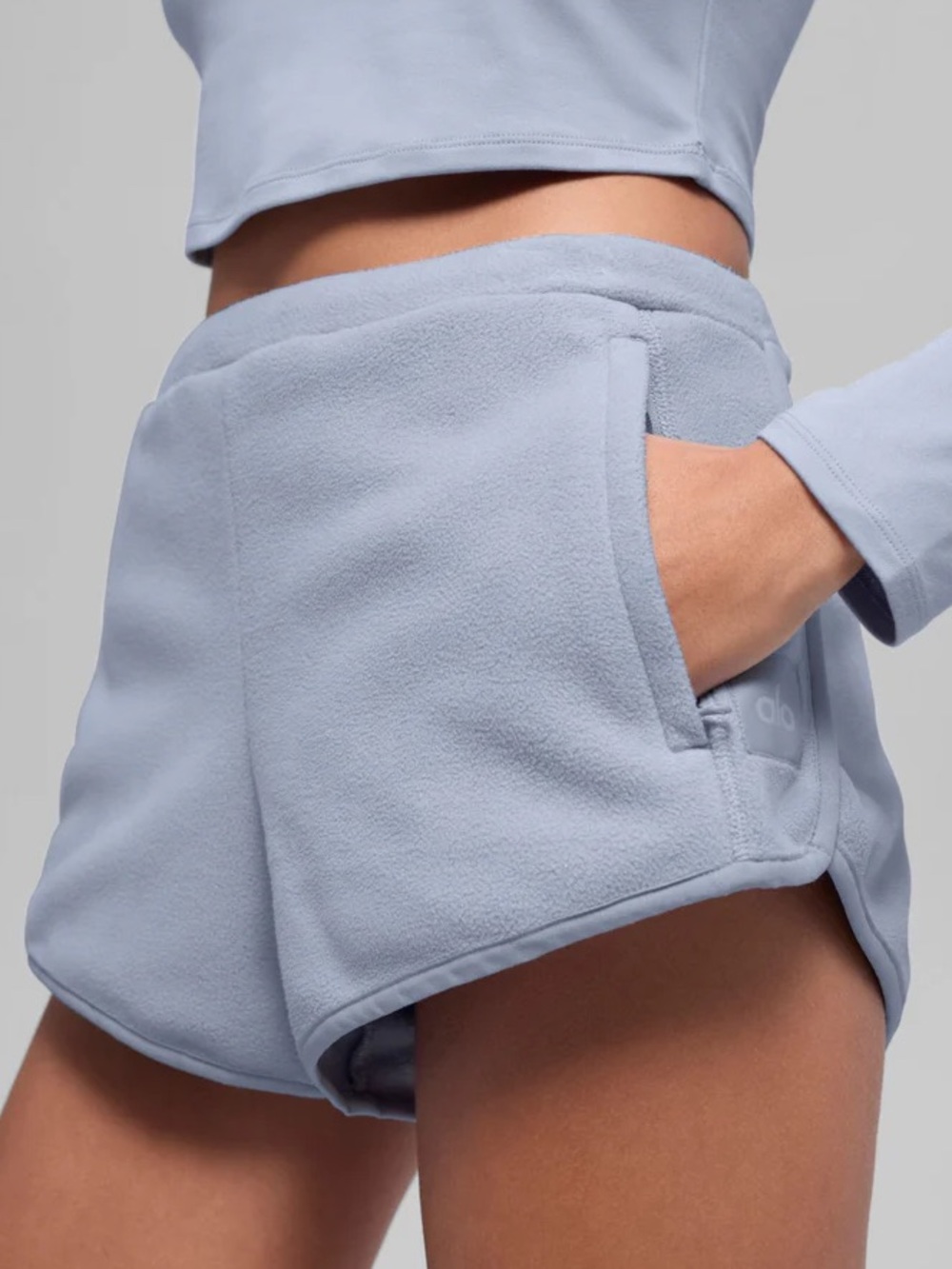 ALO Yoga Light Blue Athletic Shorts